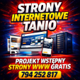 Tanie strony WWW + projekt wstępny strony internetowej za darmo + BONUS